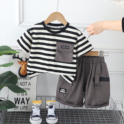 Monochrome Shorts Set