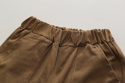 Constrasting Pocket Shorts Set