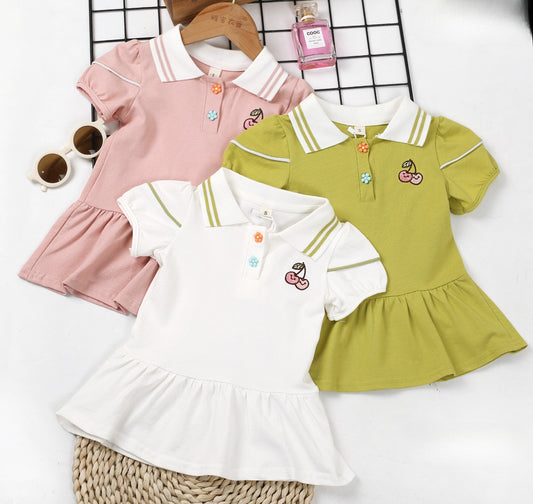 Polo-style collared dress