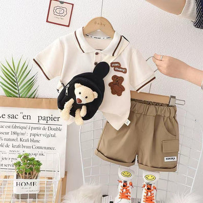 Polo T-shirt Shorts Set