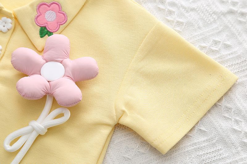 3D Flower Shorts Set