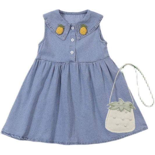 Pineapple Denim Dress