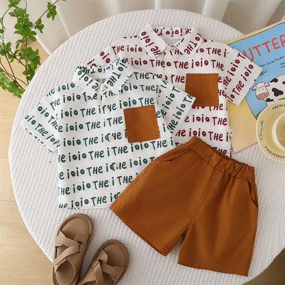 Contrasting Shorts Set