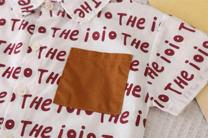 Contrasting Shorts Set