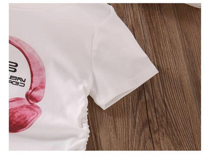 Headphones Tshirt Pant Set