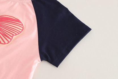 Bow Tshirt Shorts Set